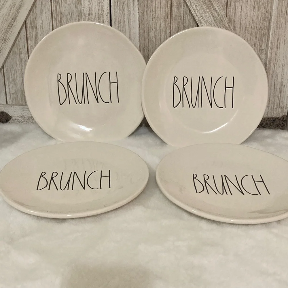 Rae Dunn Brunch Plates Set